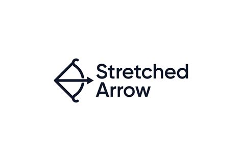 Stretched black bow arrow logo design 27522457 Vector Art at Vecteezy