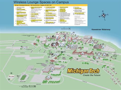 Michigan Tech Campus Map - Map Of New Hampshire