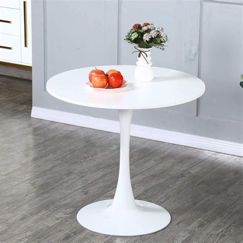 enyopro Modern White Dining Table, Breakfast Nook Dining Table, Mid Century Coffee Tea Table ...