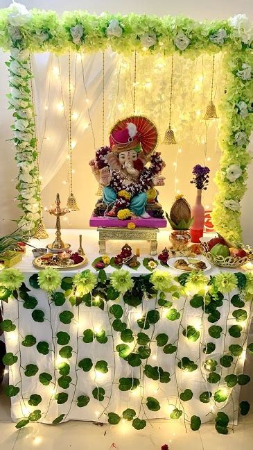 20+ Simple Ganpati Mandap Decoration Ideas at Home 2024