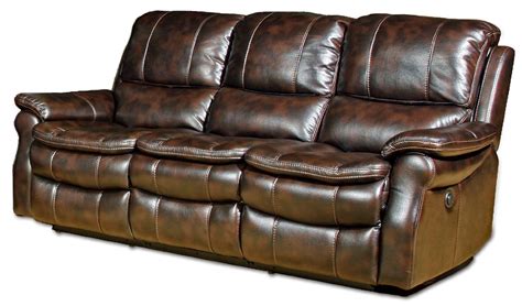 Reclining Sofa Loveseat And Chair Sets: Seth Genuine Leather Power Reclining Sofa