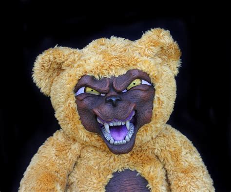 The Evil One scary handmade artist teddy bear