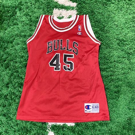 NBA MICHAEL JORDAN JERSEY (Kids size) Number 45... - Depop