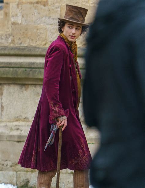 Timothée Chalamet Films New Movie as Willy Wonka: Photos