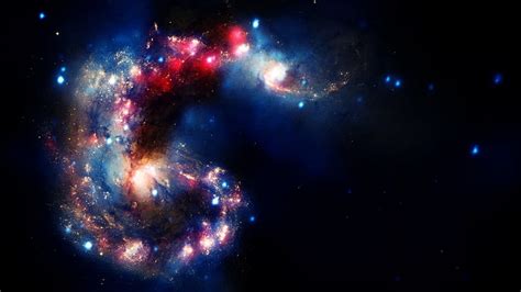 HD wallpaper: antennae galaxies colliding qb 1920x1080 Space Galaxies HD Art | Wallpaper Flare