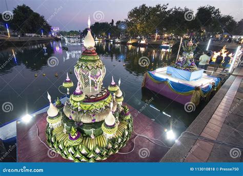 THAILAND BURIRAM LOY KRATHONG FESTIVAL Editorial Stock Photo - Image of ...