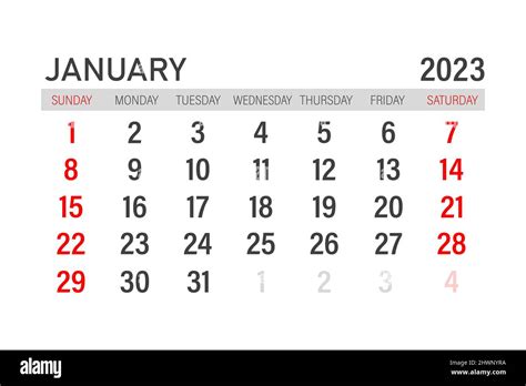 January 2023 Printable – Printable Template Calendar