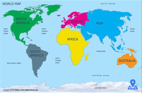 World Map Continents And Oceans Labeled World Map With Countries Images | Porn Sex Picture