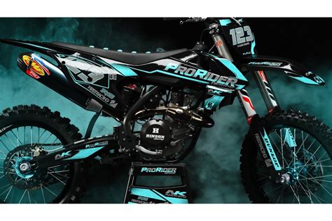 Custom dirt bike Graphics kit KAWASAKI PRO RIDER DESIGN CA34X | custom-graphics-mx