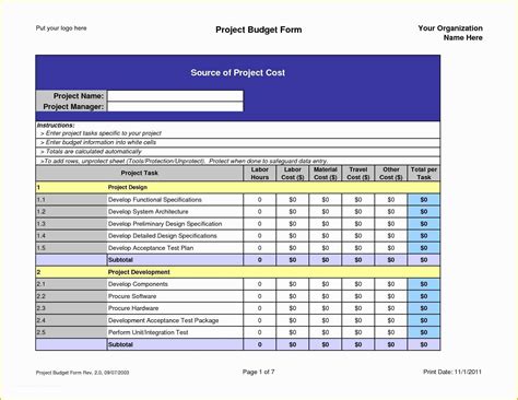 Project Management Spreadsheet Excel Template Free Of Project Management Templates for Excel ...