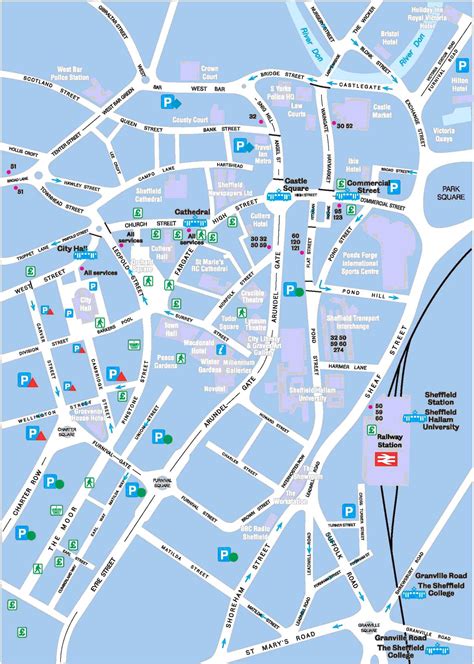 Large Sheffield Maps for Free Download and Print | High-Resolution and Detailed Maps