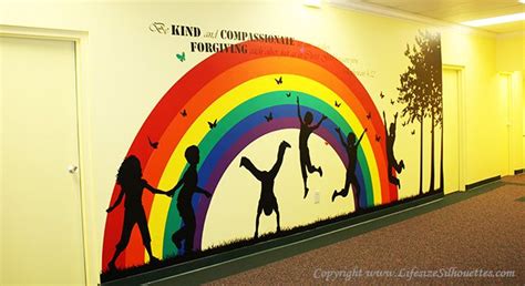 Daycare Decor (Children's Wall Silhouettes) | Pittura pareti, Parete murale, Dipingere idee