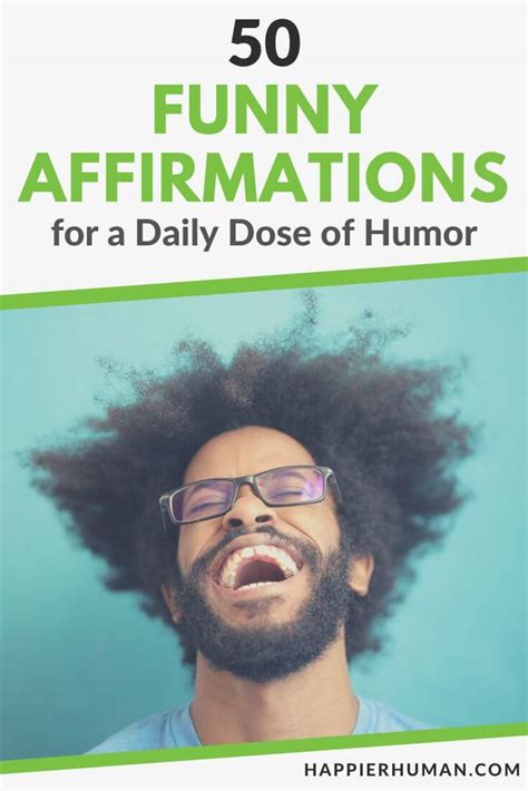 50 Funny Affirmations for a Daily Dose of Humor - Happier Human