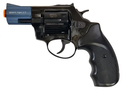 Ekol Viper 2.5" blank firing revolver 9mm In Blue - bbguns4less