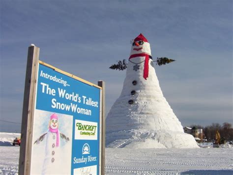 Tallest snowman ever