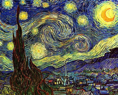 Vincent van Gogh, picture Starry Night 1889 | ArtsViewer.com