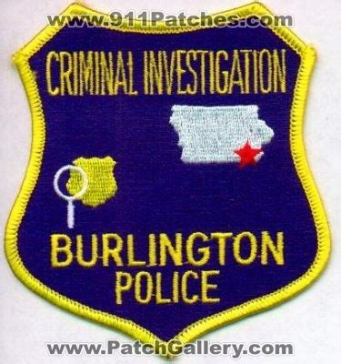 Iowa - Burlington Police Criminal Investigation - PatchGallery.com Online Virtual Patch ...