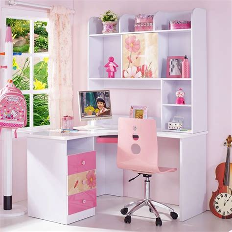 Corner workstation | Kids corner desk, Girl bedroom decor, Home