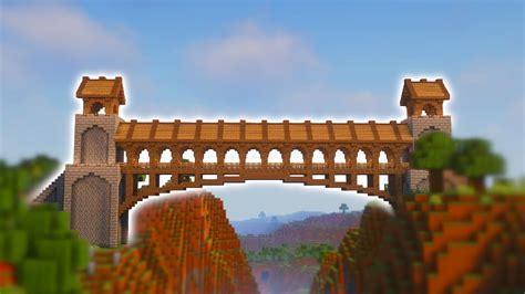 Minecraft | How to Build a Large Medieval Bridge - YouTube