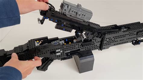 Lego Blowback Machine Gun Mechanism Tutorial - YouTube