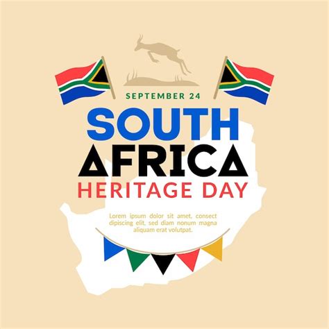 Free Vector | Heritage day (south africa) in flat design