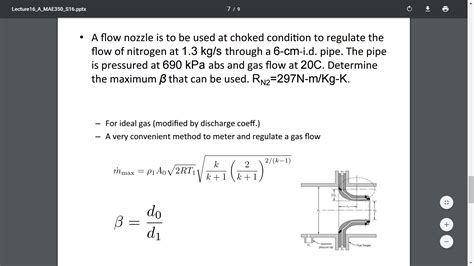 Solved A flow nozzle is to be used at choked condition to | Chegg.com