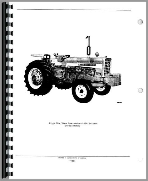 Farmall 656 Tractor Parts Manual