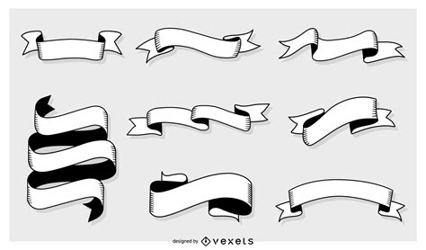 Banner Vector Black And White at Vectorified.com | Collection of Banner ...