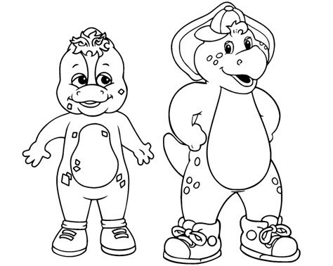 Barney And Riff Pages Coloring Pages