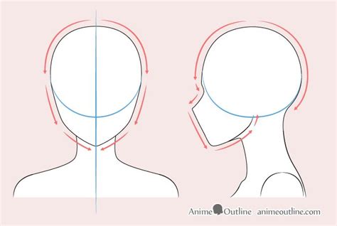 Anime woman head drawing | Drawing tutorial face, Drawing tutorial, Female face drawing