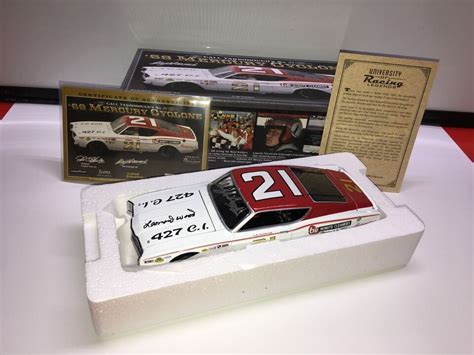 CALE YARBOROUGH AND LEONARD WOOD AUTOGRAPHED #21 1968 CYCLONE UOR 1/24 DIECAST | eBay