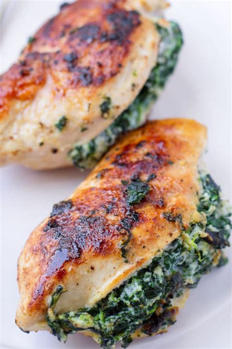 Spinach Stuffed Chicken Breast - Cooking For My Soul