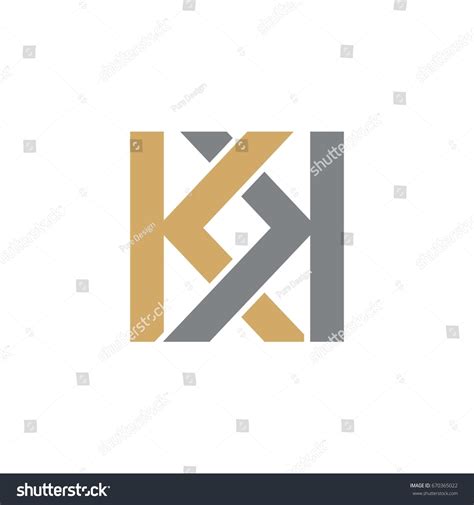 Kk Initials Logo Stock Vector (Royalty Free) 670365022 | Shutterstock