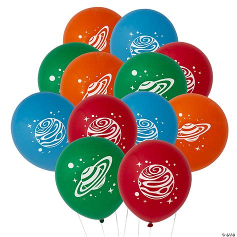 Space Party 11" Latex Balloons - 24 Pc. | Oriental Trading