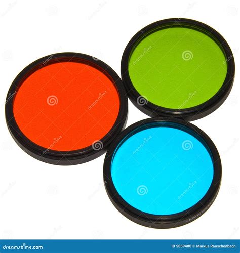 Red, Green & Blue Lens Filters Stock Photo - Image: 5859480