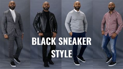 Actualizar 94+ imagen black sneakers for men outfit - Abzlocal.mx