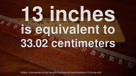 13 in to cm - How long is 13 inches in centimeters? [CONVERT]