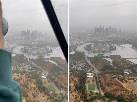 Dodgers Stadium Completely Flooded As Tropical Storm Hilary Hits