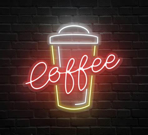 Coffee Neon Sign Online| Fast Delivery - Bannerbuzz.com