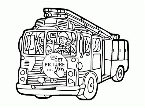 Free Fire Truck Coloring Pages - Coloring Home