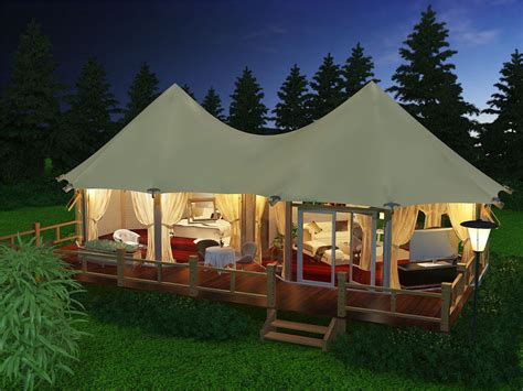 China Luxury Riverside Glamping Tent Resort with Tented Lodge supplier | Tent glamping, Dome ...