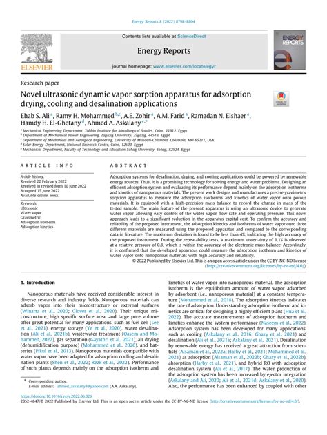 (PDF) Novel ultrasonic dynamic vapor sorption apparatus for adsorption ...