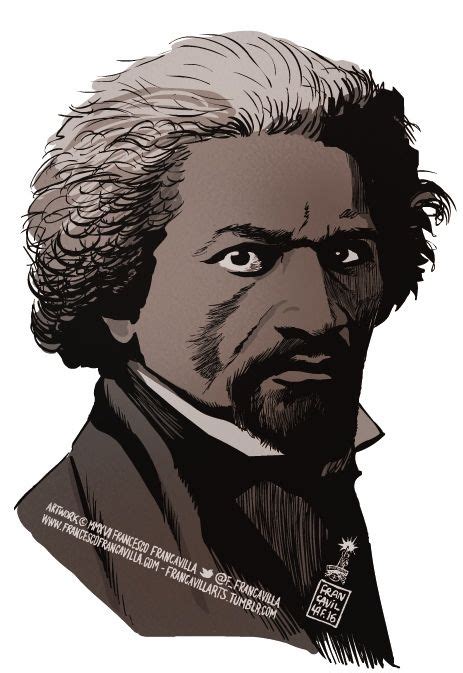 frederick douglass cartoon drawing - caniwashmyvans