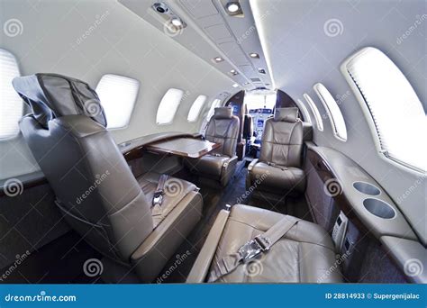 Business jet interior stock image. Image of aisle, customer - 28814933