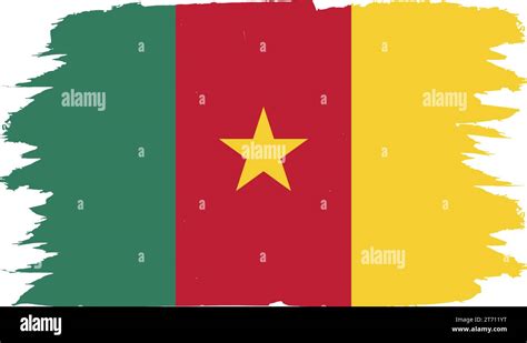 Cameroonian national flag in vector illustration Stock Vector Image ...