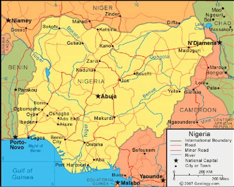 Relief map of Nigeria. | Download Scientific Diagram