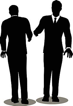 Business Handshake Silhouette Office Human Silhouette Vector, Office, Human, Silhouette PNG and ...