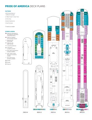 Pride Of America Deck Plan Pdf - Fill Online, Printable, Fillable ...