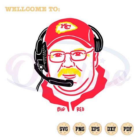 Andy Reid Kansas City Chiefs SVG NFL Team Cutting Digital File » Oladino