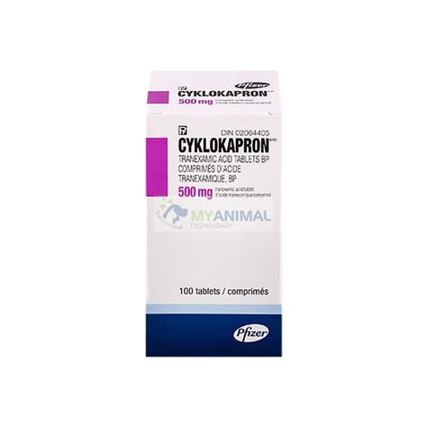 Cyklokapron Tranexamic Acid Tablet (500mg) — My Animal Dispensary